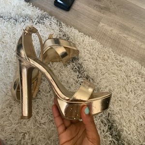 Gold heels